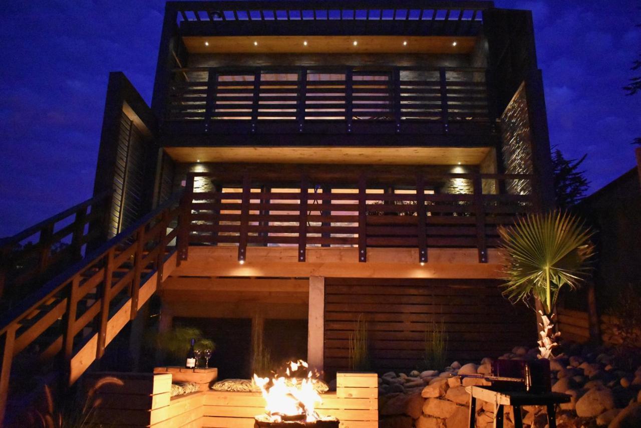 ---- Escapada De Lujo Para Dos ---- Casa Boutique Privada - Vistas Al Oceano - Parrilla Y Fogon En Quincho Privado - Insumos Desayuno - Tu Estadia Incluye Gratis 1 Sesion De Hidromasaje & Cromoterapia Bajo Las Estrellas En Jacuzzi Privado (Adults Onl Pichilemu Exterior foto